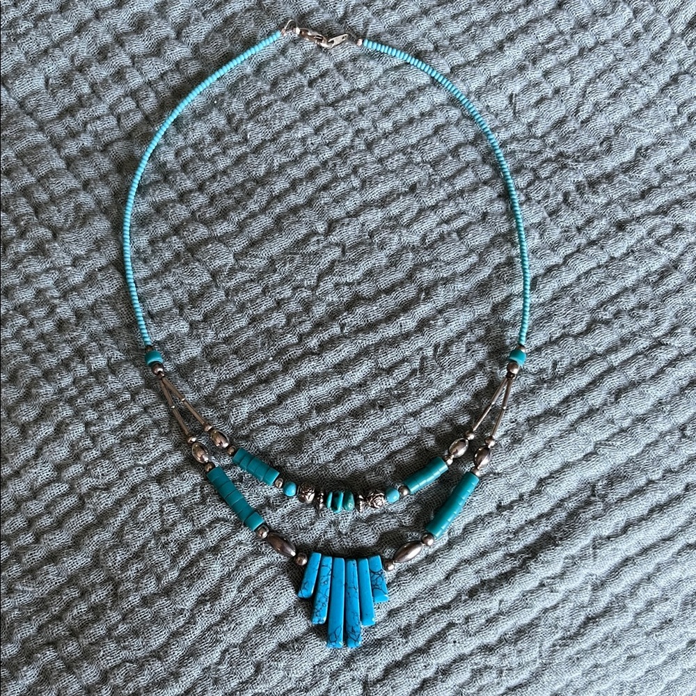 Turquoise Beaded Necklace